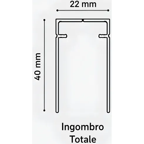 Zanzariera Plissettata Laterale Bianco Guida Bassa Porta 150x240