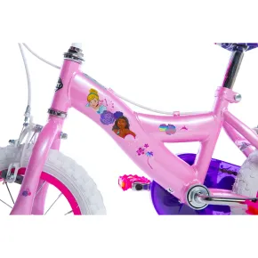 Bicicletta da Bambina Princess Ruota 12 Pollici Bici con Rotelle Freni 2