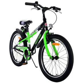 Bicicletta Bambini 20" Sportiva Verde Sportiva Portaborraccia Cavalletto 2