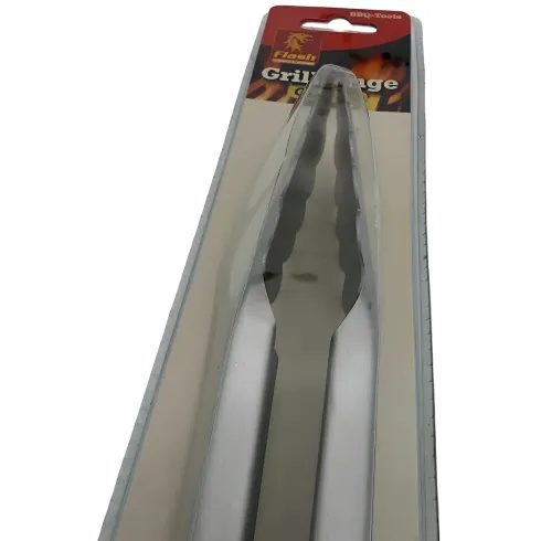 Pinze Barbecue Acciaio Inox Manico Antiscivolo Utensile Griglia