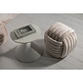 Pouf in Velluto Rosa Quadrato Elegante per Salotto Camera da Letto 2