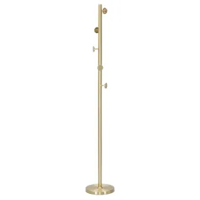 Appendiabiti da Terra in Metallo h185 cm Piantana Oro Design Moderno