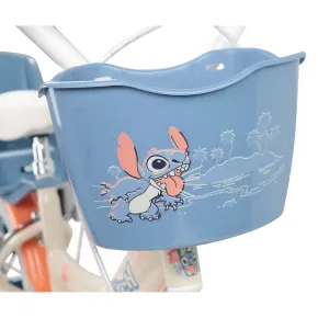 Bicicletta per Bambini 16" Stitch Disney Beige con Rotelle Removibili 2