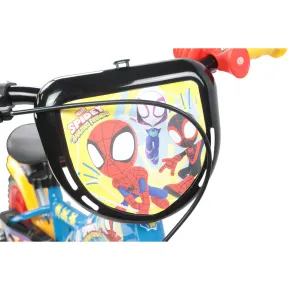 Bicicletta per Bambini Spidey Marvel 12" Azzurro Rotelle Removibili 2