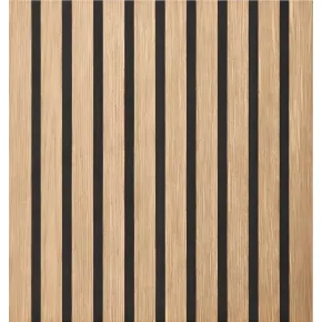 Set 12 Pannelli Acustici MDF Feltro PET 60x60 cm Effetto Legno Rovere
