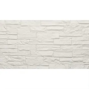 Set 12 Pannelli Isolanti Effetto Pietra Quarzite 3D Bianco 120x60 PU