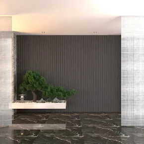 Set 12 Pannelli Isolanti Effetto Pietra Graffiata 3D 120x60 Ossidiana PU 2