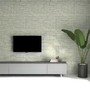 Set 12 Pannelli Isolanti Effetto Pietra Mattoni 3D 120x60 Tortora PU 2