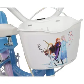 Bicicletta per Bambini 14" Frozen Disney Azzurro Cestino Portabambola 2