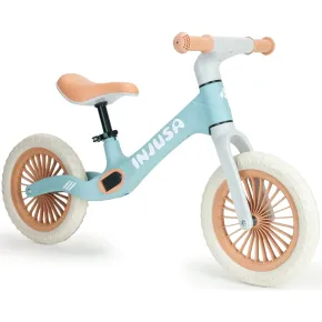 Bicicletta Bambini Senza Pedali Azzurro Balance Bike Sella Regolabile