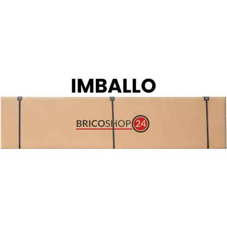 Trabattello Ponteggio Acciaio Altezza 390 cm Mezzopiano Ruote Girevoli