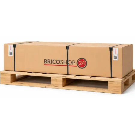 Trabattello Ponteggio Acciaio Piano con Botola Parapetto Ruote 520 cm