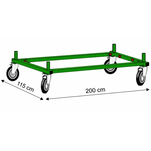 Trabattello Ponteggio Professionale h1280 cm con Piano Parapetto Aste