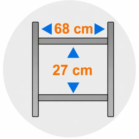 Trabattello Ponteggio Professionale con Botola Parapetto Aste h830 cm