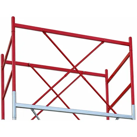 Trabattello Ponteggio Professionale con Botola Parapetto Aste h1070 cm