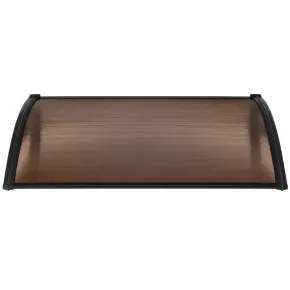 Pensilina Policarbonato Alveolare Fumè 150x100 cm con Supporti ABS 2
