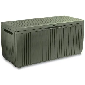 Baule Keter in Resina Effetto Legno Verde 123x53,5x57 250kg
