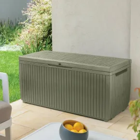 Baule Keter in Resina Effetto Legno Verde 123x53,5x57 250kg 2