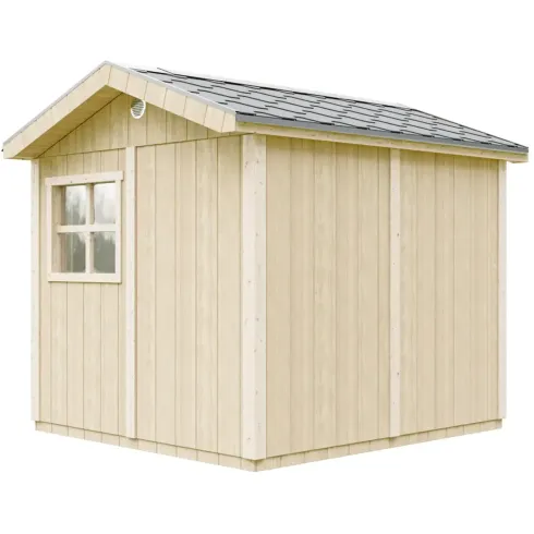 Casetta da Giardino in Legno Rosso Sequoia 236x250 cm 6 m2 Pavimento