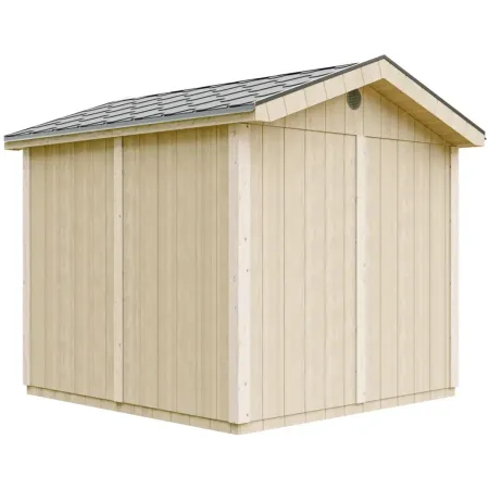 Casetta da Giardino in Legno Grigio Scuro 236x250 cm 6 m2 Pavimento