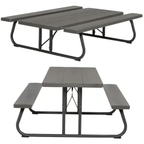 Set Birreria Richiudibile in Resina Tavolo 2 Panche Giardino Esterno Pieghevole | BricoShop24 2