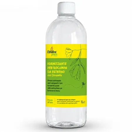 36 Flaconi 1L Bioetanolo con Citronella per Biocamini da Esterno