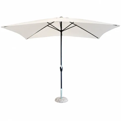 Ombrellone per Giardino 2x3 m Beige Palo Centrale con Carrucola