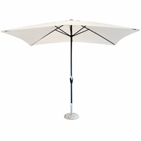 Ombrellone per Giardino 2x3 m Beige Palo Centrale con Carrucola