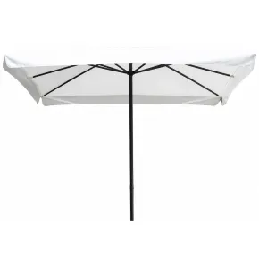 Giardino Ombrellone Rettangolare 2x3 Mt Con Manovella Tavolo Terrazzo Senza Base