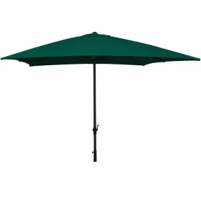 Ombrellone Rettangolare 2x3 Palo Centrale Antivento Telo Verde da Giardino Aria | BricoShop24