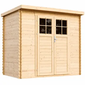 Casetta da Giardino in Legno 235x130 Pavimento Porta con Serratura