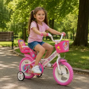 Bicicletta Winx 12 Pollici per Bambina 3 4 5 Anni con Cestino Rotelle Bimba Bici | BricoShop24 2