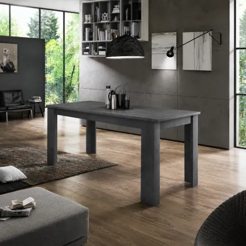 Tavolo Allungabile 140-190 cm in Legno Ardesia Moderno da Salotto