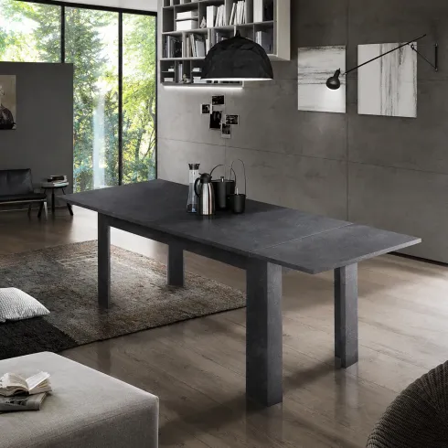 Tavolo Allungabile 140-190 cm in Legno Ardesia Moderno da Salotto