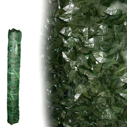 Siepe Finta 1.5x20 Lauro Sintetica Arella Sempreverde Artificiale Recinzione 