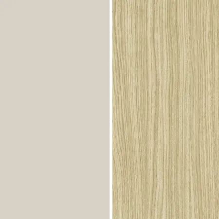 Parete Attrezzata Soggiorno 280 cm Porta TV Vetrina Legno Beige Rovere