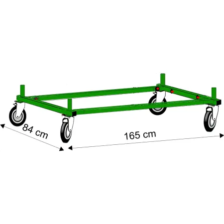 Trabattello Acciaio Zincato Ponteggio Botola Parapetto Lavoro h 377cm
