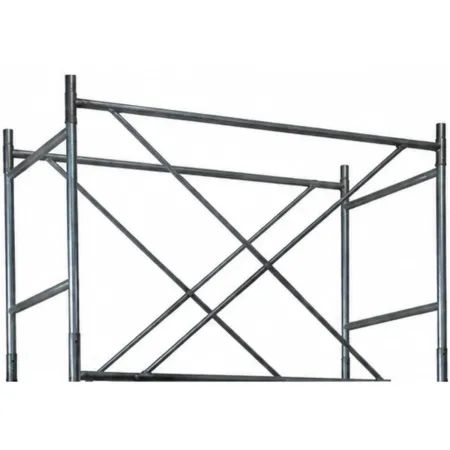 Trabattello Acciaio Zincato Ponteggio Botola Parapetto Lavoro h 377cm