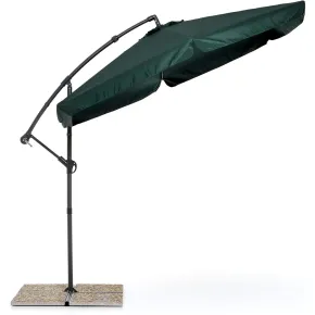 Ombrellone Rotondo 3mt Verde Braccio Laterale Retrattile Palo Decentrato Esterno | BricoShop24 2