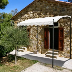 Pergola Gazebo da Giardino 3x2m Acciaio Poliestere Copertura Ingresso 2