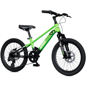 Bicicletta per Bambini Verde 20" Mountain Bike Cambio 7 Velocità