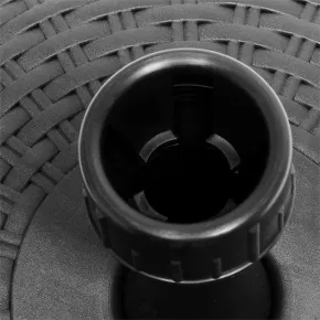 Base per Ombrellone Antracite Effetto Rattan Palo 19/33 mm Riempibile 2