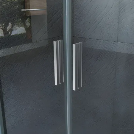 Box Doccia Nicchia 2 Ante Scorrevole Vetro 6 mm 140 150 160 170 180 Cristallo