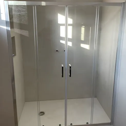 Box Doccia Nicchia 2 Ante Scorrevole Vetro 6 mm 140 150 160 170 180 Cristallo