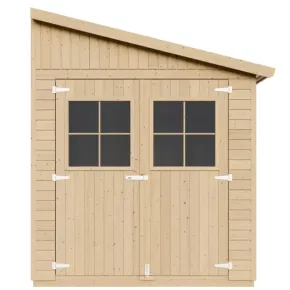 Casetta in Legno 17 mm da Giardino 2x5 Rimessa Attrezzi Addossata 10 m2 2
