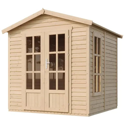 Casetta da Giardino in Legno 2x2 m 4 m2 con Pavimento e Tegole Grigio
