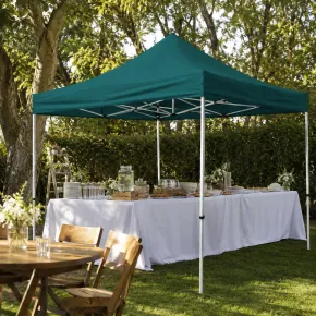 Gazebo a Fisarmonica in Alluminio 300x450 cm Verde Impermeabile Borsa 2
