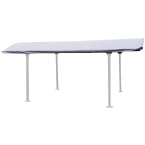 Telo per Tettoia Carport 485x300 cm Grigio Antracite PVC 280 g/m2 2