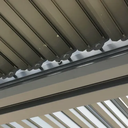 Pergola Bioclimatica con 4 Pannelli Frangivista 360x300 cm Alluminio