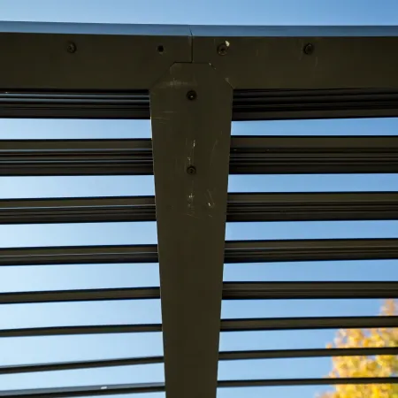 Pergola Bioclimatica Autoportante Alluminio 360x300 cm Lamelle Laterali